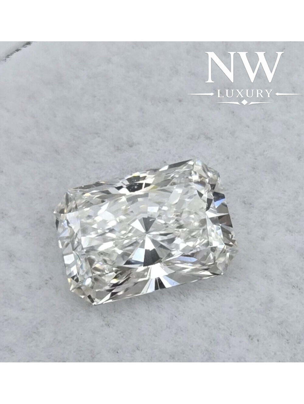 1.38 Ct Lab Grown Diamond D VVS2 Radiant Cut IGI Certified NEW Loose Diamond